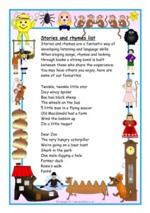 Stories And Rhymes List